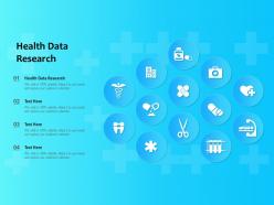 Health data research ppt powerpoint presentation portfolio mockup
