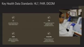 Health Data Standards Interoperability Medical Records PPT PowerPoint ST AI Image Professional