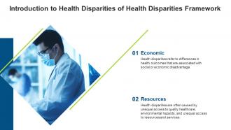 Health Disparities Framework Powerpoint Presentation And Google Slides ICP Slides Compatible