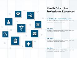 Health education professional resources ppt powerpoint presentation icon guidelines