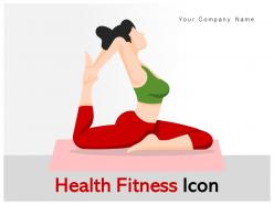 Health Fitness Icon Wellness Yoga Workout Diet Maintenance Measure