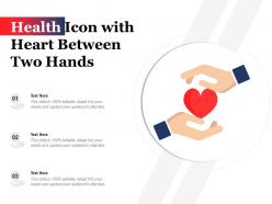 Health Icon With Heart Between Two Hands