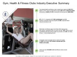 Health industry gym health and fitness clubs industry executive summary