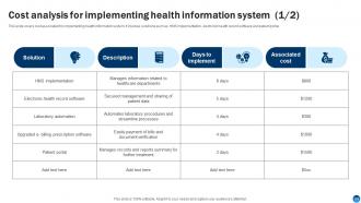 Health Information Management System Powerpoint Presentation Slides Researched Pre-designed
