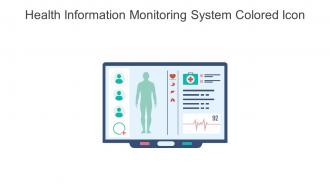 Health Information Monitoring System Colored Icon In Powerpoint Pptx Png And Editable Eps Format