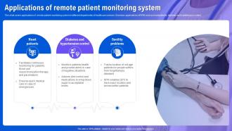 Health Information System Applications Of Remote Patient Monitoring System