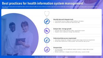 Health Information System Best Practices For Health Information System Management