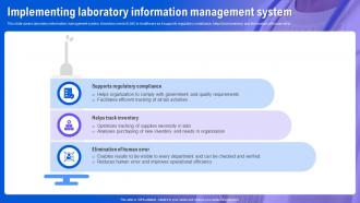 Health Information System Implementing Laboratory Information Management System
