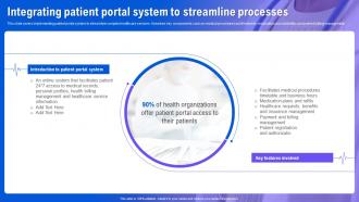 Health Information System Integrating Patient Portal System To Streamline Processes