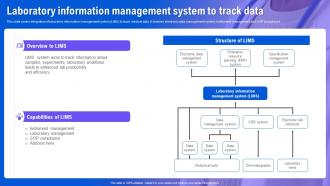 Health Information System Laboratory Information Management System To Track Data