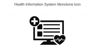 Health Information System Monotone Icon In Powerpoint Pptx Png And Editable Eps Format