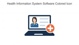 Health Information System Software Colored Icon In Powerpoint Pptx Png And Editable Eps Format
