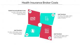 Health Insurance Broker Costs Ppt Powerpoint Presentation Professional Cpb