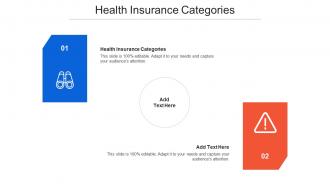Health Insurance Categories Ppt Powerpoint Presentation Infographics Structure Cpb