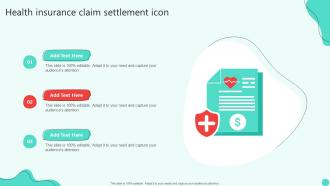 Health Insurance Claim Settlement Icon