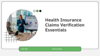 Health Insurance Claims Verification Essentials PPT Information AT
