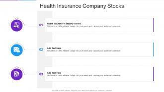 Health Insurance Company Stocks In Powerpoint And Google Slides Cpb