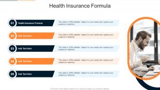 Health Insurance Formula In Powerpoint And Google Slides Cpb