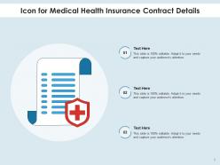 Health Insurance Icon Document Certificate Premium Safety Symbol