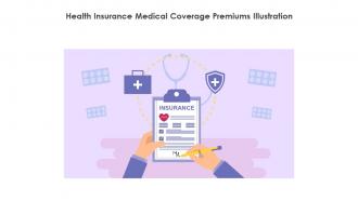 Health Insurance Medical Coverage Premiums Illustration