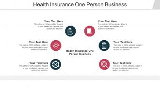 Health Insurance One Person Business Ppt Powerpoint Presentation Summary Format Cpb