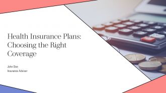 Health Insurance Plans Choosing The Right Coverage PPT Graphics AT Health Insurance Plans Choosing The Right Coverage PPT Graphics AT