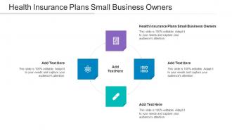Health Insurance Plans Small Business Owners Ppt Powerpoint Presentation Ideas Cpb