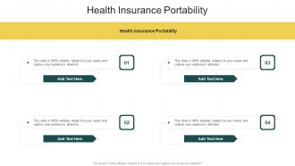 Health Insurance Portability In Powerpoint And Google Slides Cpb