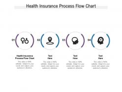 Health insurance process flow chart ppt powerpoint presentation ideas brochure cpb
