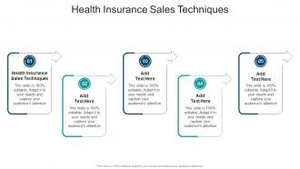 Health Insurance Sales Techniques In Powerpoint And Google Slides Cpb