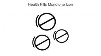 Health Pills Monotone Icon In Powerpoint Pptx Png And Editable Eps Format