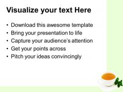 Health powerpoint templates cup of tea graphic ppt slide designs