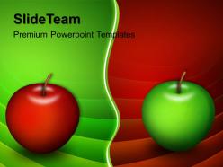 Health powerpoint templates free apples choices business ppt slide