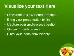 Health powerpoint templates fresh fruits ppt process