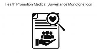 Health Promotion Medical Surveillance Monotone Icon In Powerpoint Pptx Png And Editable Eps Format