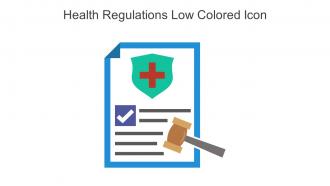 Health Regulations Low Colored Icon In Powerpoint Pptx Png And Editable Eps Format