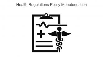 Health Regulations Policy Monotone Icon In Powerpoint Pptx Png And Editable Eps Format