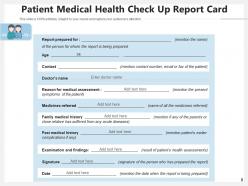 Health Report Card Examination Assessment Treatment Diagnosis Constipation
