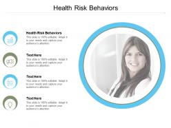 Health risk behaviors ppt powerpoint presentation layouts slide download cpb