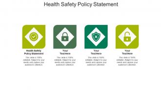 Health safety policy statement ppt powerpoint presentation ideas objects cpb