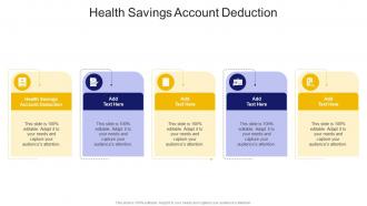 Health Savings Account Deduction In Powerpoint And Google Slides Cpb