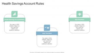 Health Savings Account Rules In Powerpoint And Google Slides Cpb