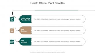Health Stevia Plant Benefits In Powerpoint And Google Slides Cpb