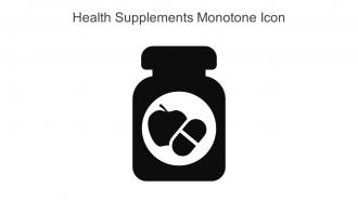 Health Supplements Monotone Icon In Powerpoint Pptx Png And Editable Eps Format