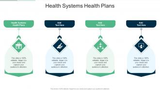 Health Systems Health Plans In Powerpoint And Google Slides Cpb