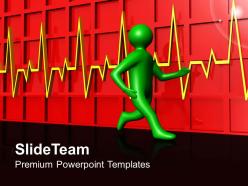 Health templates for powerpoint pulse rate diagram ppt slide designs