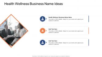 Health Wellness Business Name Ideas In Powerpoint And Google Slides Cpb