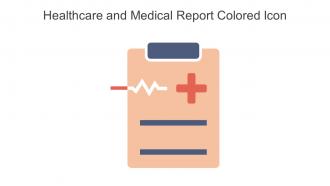 Healthcare And Medical Report Colored Icon In Powerpoint Pptx Png And Editable Eps Format