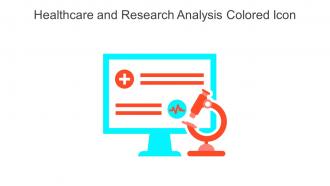 Healthcare And Research Analysis Colored Icon In Powerpoint Pptx Png And Editable Eps Format