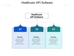 Healthcare api software ppt powerpoint presentation styles summary cpb